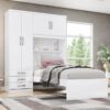 Guarda Roupa Cravo com Cama Embutida