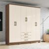 Guarda roupa Caju 6 portas Henn